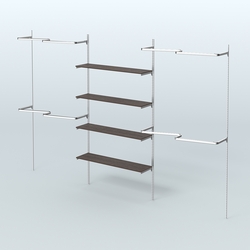 Neo Fix №5(М) с полками из ДСП и М-образными поручнями (3600 мм), Дуб Венге