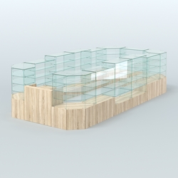 Павильон ИСТРА в центр зала №7 (открытый) (12, 77 кв.м), Дуб Сонома