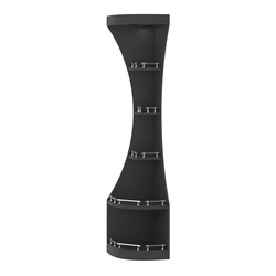 Стеллаж Гарант секторный №1-О с ограничителями, Черный