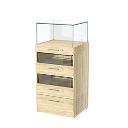 Прилавок ювелирный "Диаманд" №3-600 пристенный, Дуб Сонома