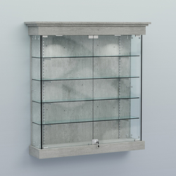 Витрина для музеев "Коллекция" настенная №2-4-РЕГ, Метрополитан Грей