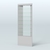 Высокая витрина серии Эконом №305 внешний угол (без дверей) Серый