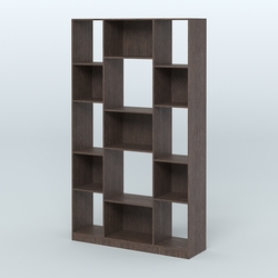 Стеллаж из ДСП серии ЛОФТ №12-1, Дуб Венге