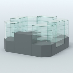 Павильон ИСТРА в центр зала №5а (закрытый) (6, 05 кв.м), Темно-Серый