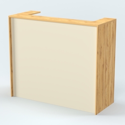 Стол - верстак высокий №5, Дуб Золотистый и Крем Вайс