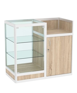 Прилавок под кассу из профиля №4  (закрытый), Дуб сонома