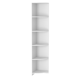 Стеллаж из ДСП №6а-400 серии Эконом (внешний угол), Белый