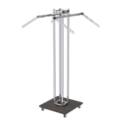 Торговое вешало для одежды с кронштейнами-лезвиями КОНТУР №K1-10-О-ЛНХ, Грейвуд