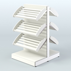 Островной низкий стеллаж для хлеба и выпечки Феникс №1, Белый