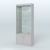 Витрина зеркальная из ДСП с дверками для аптеки №1-300-3 Серый