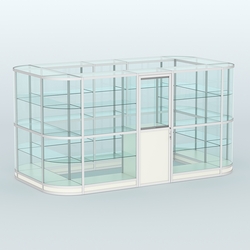 Павильон из профиля островной №4г, Белый