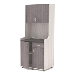 Офисная мини-кухня ЭЛЕГИЯ №1А, Ясень Анкор светлый + Ясень Анкор темный