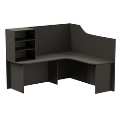 Ресепшен универсальный №2Б левосторонний, Черный