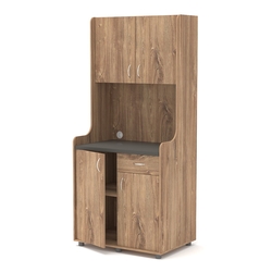 Офисная мини-кухня ЭЛЕГИЯ №1А, Дуб Канзас коричневый