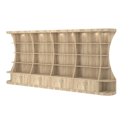 Пристенный высокий стеллаж ГАРАНТ №4, Дуб сонома