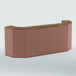 Ресепшен БАРОН №6 (ровная поверхность), Орех + 03 Mika