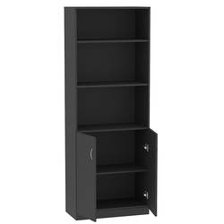 Шкаф офисный открытый Ш-43, Черный