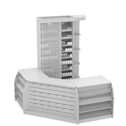 Комплект кассовой зоны со стеллажом под сигареты малый №1, Серый
