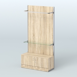 Система ЭЛЕГАНТ №7 с ДСП и тумбой T21 (1200 мм), Дуб сонома