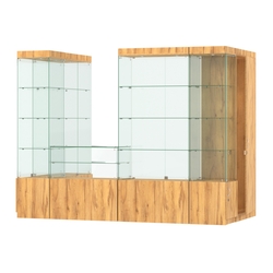 Павильон ИСТРА пристенный №4а (3, 64 кв.м), Дуб Золотистый