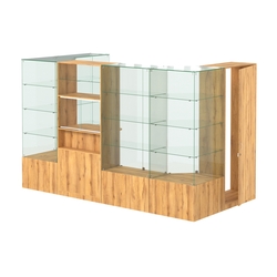 Павильон ИСТРА пристенный №1б (5, 87 кв.м), Дуб Золотистый