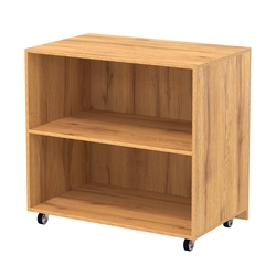 Недорогой прилавок на колесах под декоративные молдинги №ПДМ-16, Дуб Золотистый