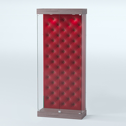 Витрина под знамя №1Б-900 (задняя стенка бархат каретка), Ясень Анкор темный