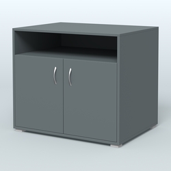 Тумба под оргтехнику Стандарт, Темно-Серый