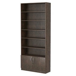 Стеллаж из ДСП с 5-ю полками 300x900 мм серии LEVEL-5 №12 (З/C - ДВП), Дуб Венге