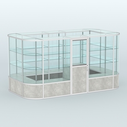 Павильон из профиля островной №4б, Метрополитан Грей