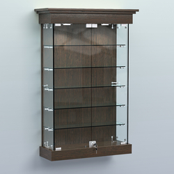 Витрина для музеев "Коллекция" настенная №1-5, Дуб Венге