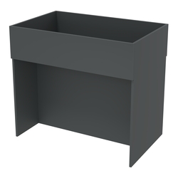 Корзина для распродаж из ДСП №5, Антрацит