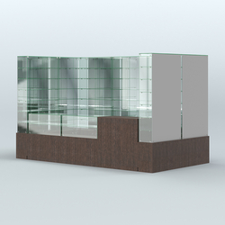 Павильон ИСТРА (глубина витрин-300мм) №3г (5, 94 кв.м), Дуб Венге
