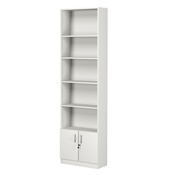 Стеллаж из ДСП с 4-мя полками 250x600 мм серии LEVEL-4 №4 (З/C - ДВП), Белый