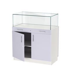 Прилавок ювелирный "Диаманд" №1-1000, ЛДСП белый + МДФ сирень