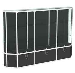 Витрина из профиля Трапеция №2 (3-ех метровая), Черный