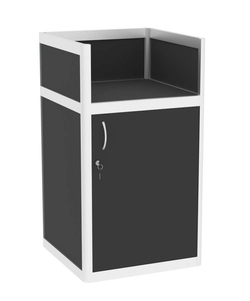 Прилавок под кассу из профиля №6 (закрытый), Черный