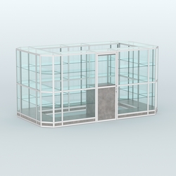 Павильон из профиля островной №3г, Бетон Чикаго светло-серый F186 ST9