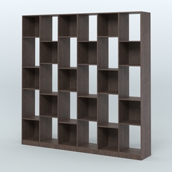 Стеллаж из ДСП серии ЛОФТ №16-1, Дуб Венге