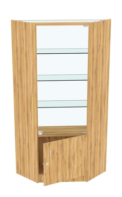 Торговый угловой прилавок СЭСП №11 (закрытый - с дверцами), Дуб Золотистый