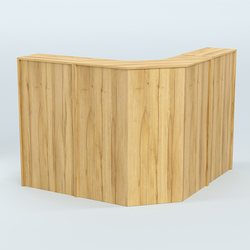 Ресепшен Г-образный серии ПРАЙМ №4, Дуб Золотистый