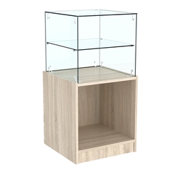 Прилавок квадратный Истра №10 (открытый), Дуб сонома