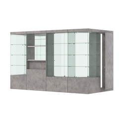 Павильон ИСТРА пристенный №1г (5, 87 кв.м), Бетон Чикаго светло-серый F186 ST9