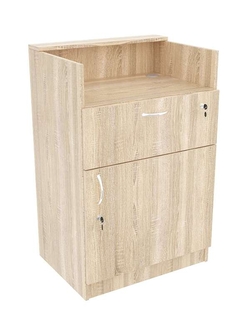 Прилавок Истра под кассу №3 закрытый, Дуб сонома