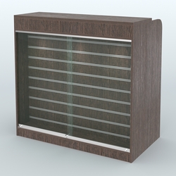 Ресепшен-Лайт №6 (Фасадная стенка - Экономпанель), Дуб Венге