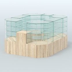 Павильон ИСТРА в центр зала №2а (закрытый) (4, 94 кв.м), Дуб сонома