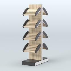 Островной стеллаж для хлеба и выпечки Феникс №6, Черный и Белый