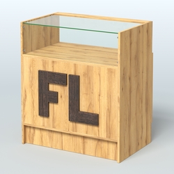 Прилавок "Фаберлинк" №2-800, Дуб Золотистый + Дуб Венге