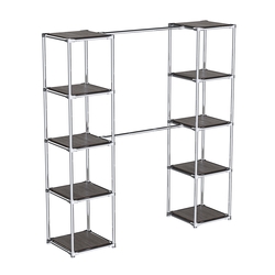 Вешало для одежды с глухими полками Мега №2-3, Дуб Венге