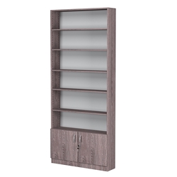 Стеллаж из ДСП с 5-ю полками 200x900 мм серии LEVEL-5 №10 (З/C - ДВП), Ясень Анкор темный